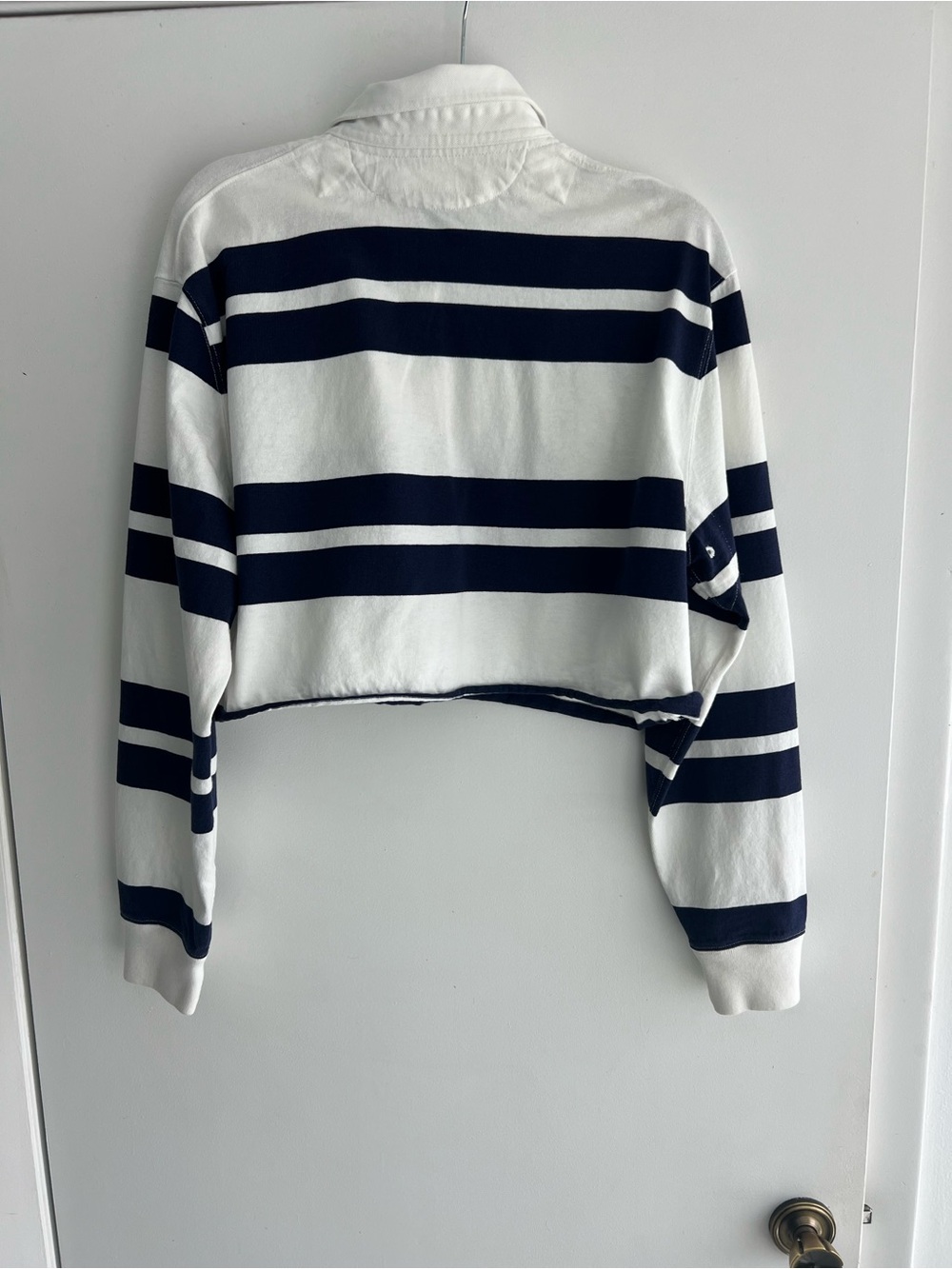 Ralph Lauren White & Navy Striped Rugby Polo - Picture 4 of 4